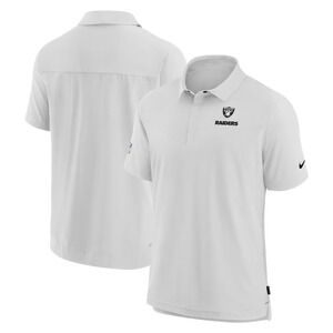 NIKE Dri-FIT Raiders Sideline Coaches NFL Polo Shirt Gray Men's 2XL *NEW* $79‎